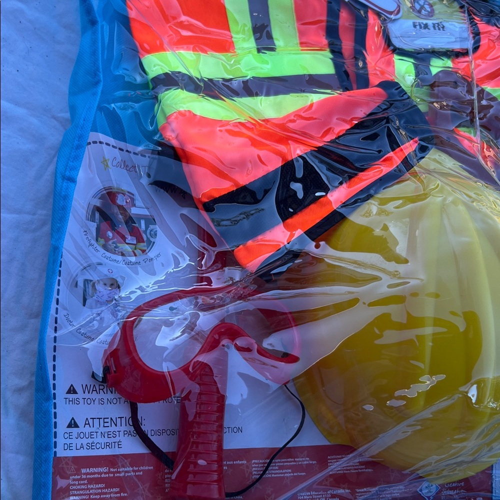 Kids Construction Worker Costume Set - Yellow and Orange - Picture 4 of 6
